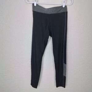 Vogo Athletica Leggings Size S Black Gray Panel High Waist Compression Yoga Pant